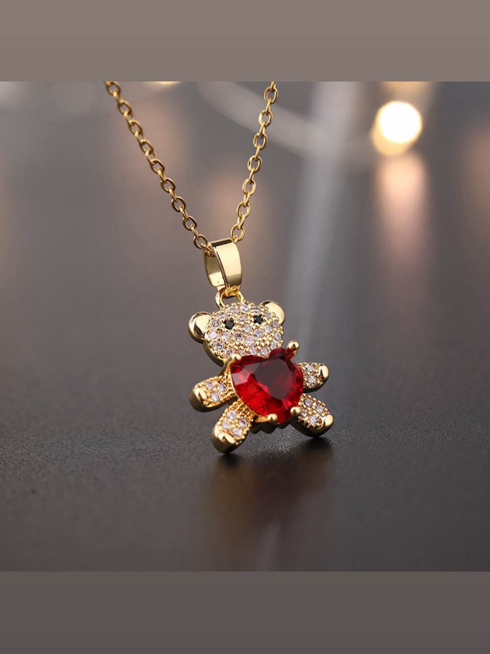 Little Bear Pendant Necklace for Women